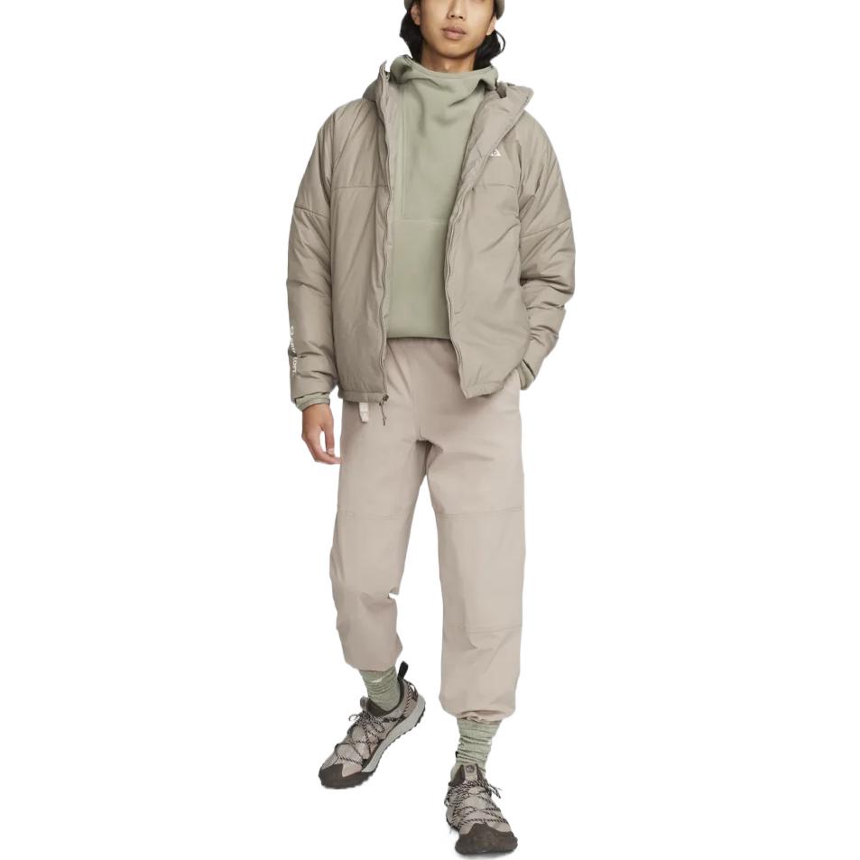 Shop Nike ACG Therma-FITADV Rope De Dope Grey Logo Hooded Jacket for Men. DV0364-087