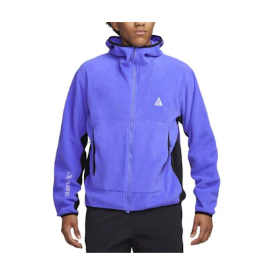 Nike ACG Wolf Tree Polartec® Logo Embroidered Colorblock Hoodie Jacket Persian Violet FB8082-510