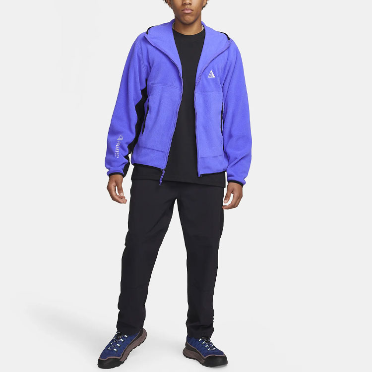 Nike ACG Wolf Tree Polartec® Logo Embroidered Colorblock Hoodie Jacket Persian Violet FB8082-510 圖 4