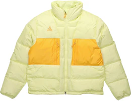 Nike ACG Yellow Puffer Jacket with Color Block Design CD7661-335 Nike ACG Yellow Puffer Jacket with Color Block Design CD7661-335