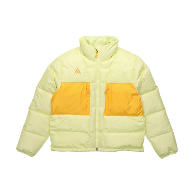 Nike ACG Yellow Puffer Jacket with Color Block Design CD7661-335