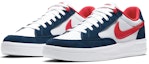 Lookbook Nike Adversary SB Premium 'Navy University Red' dalam Biru Navy & Merah Universiti. CW7456-400