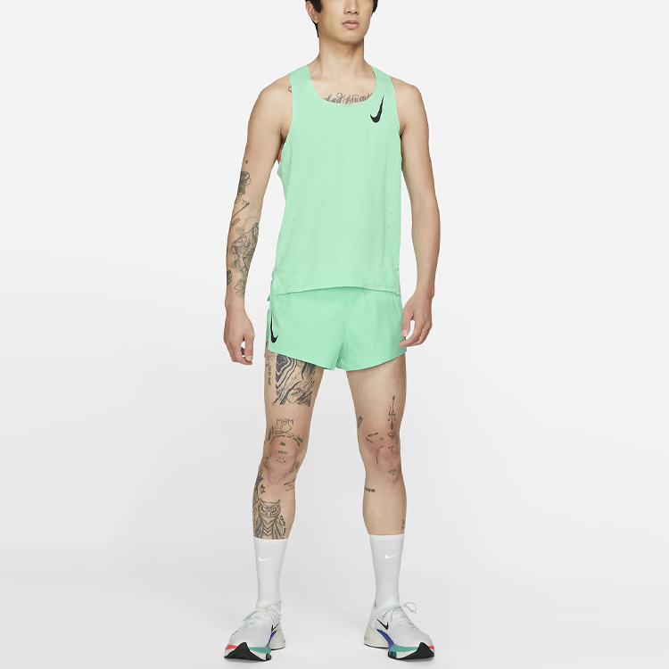 Shop Nike Aeroswift 2" Green Breathable Running Shorts. CJ7838-342