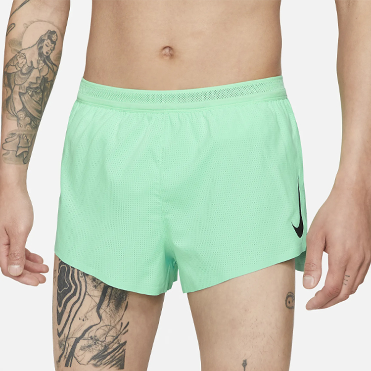 Details for Nike Aeroswift 2" Green Breathable Running Shorts. CJ7838-342