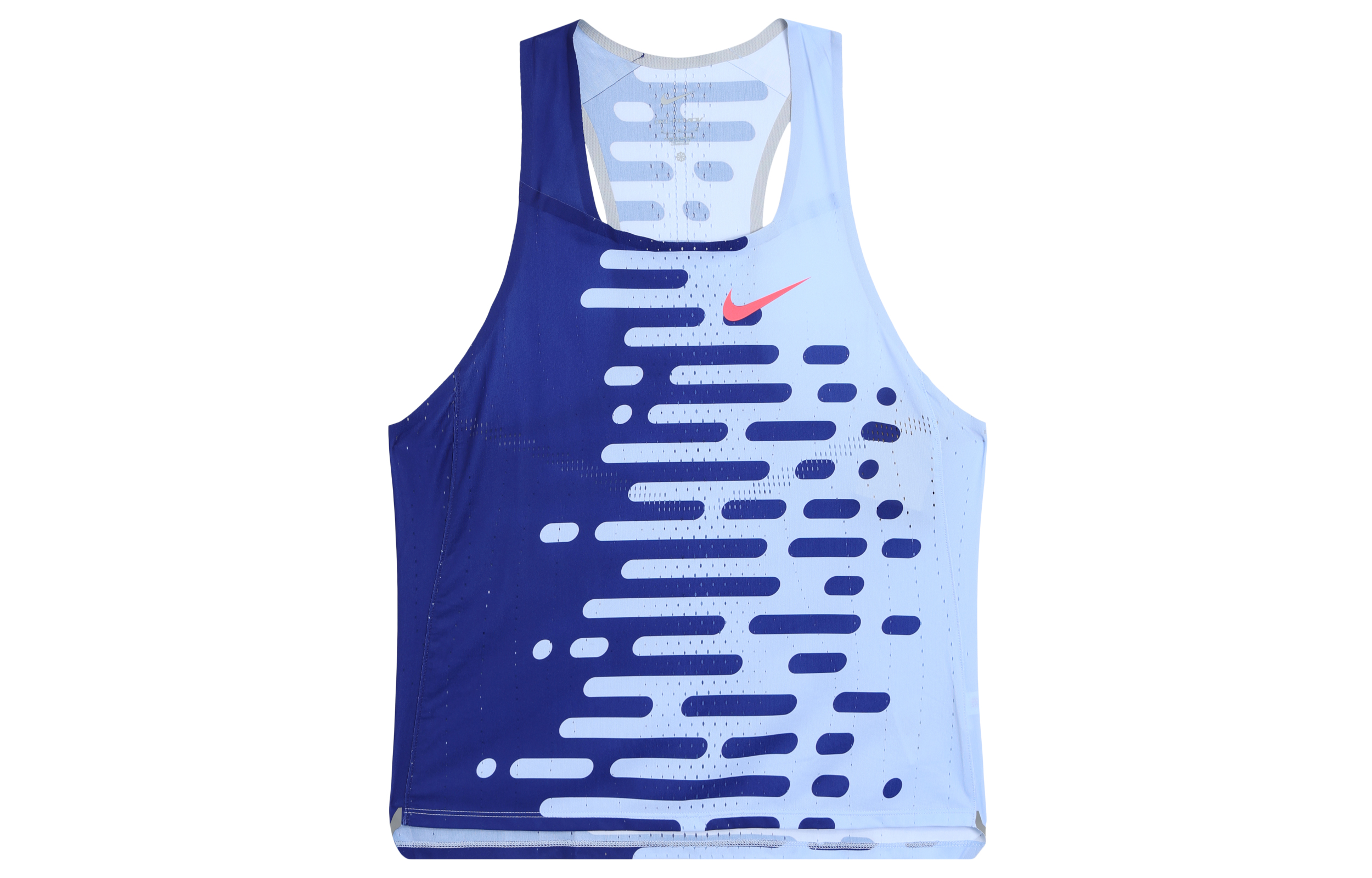 Nike AEROSWIFT  Blue Marathon Running Tank with Logo Print DV7715-455