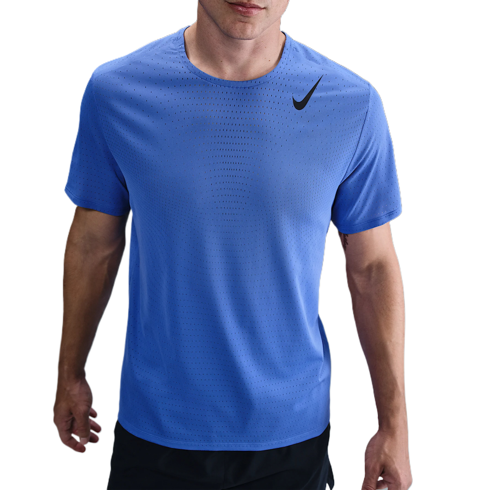 Nike AEROSWIFT Dri-FIT ADV Blue Crewneck Casual T-Shirt HJ3377-411