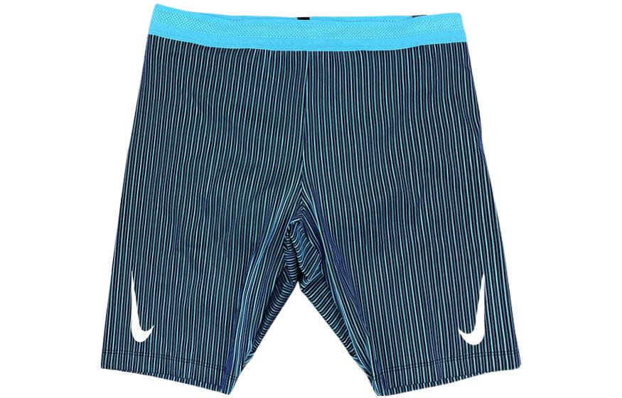 Nike AeroSwift Striped Logo Compression Shorts  Blue Training Shorts DA1430-013