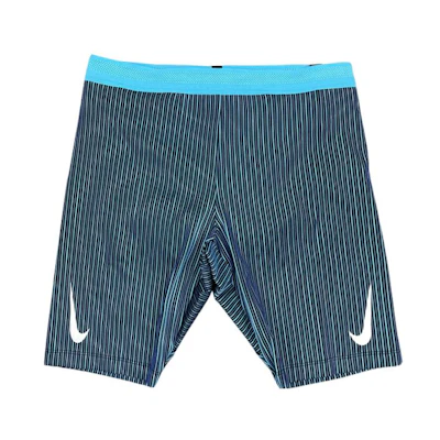 Nike AeroSwift Striped Logo Compression Shorts Blue Training Shorts DA1430-013