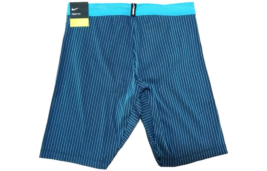 Lookbook 耐克AeroSwift蓝色条纹标志压缩短裤训练短裤 DA1430-013