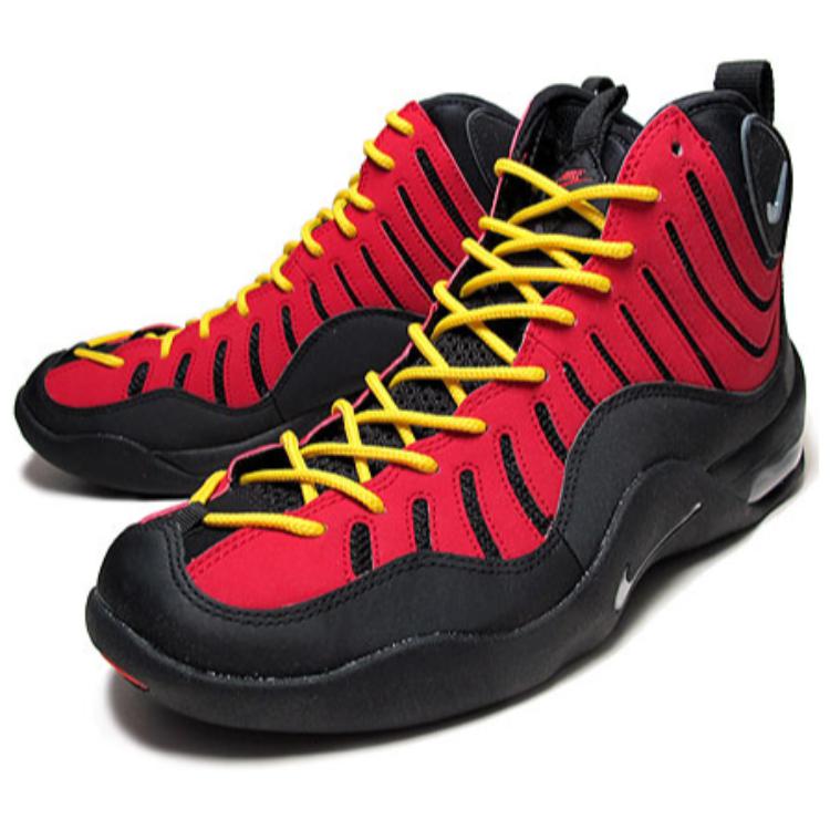 Lookbook Nike Air Bakin 高筒復古籃球鞋 男款 黑紅 2013