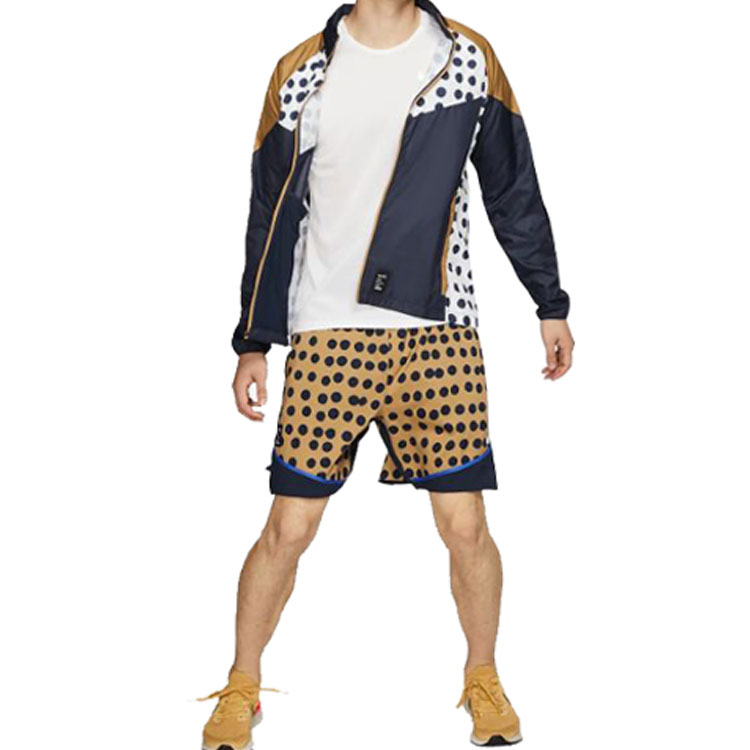 Lookbook Nike Air Cody Hudson Polka Dot Windrunner Jaket Biru Teal Lelaki Gaya Outdoor BV9302-451