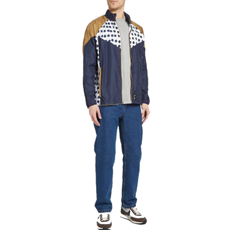 Shop Nike Air Cody Hudson Polka Dot Windrunner Jaket Biru Teal Lelaki Gaya Outdoor BV9302-451