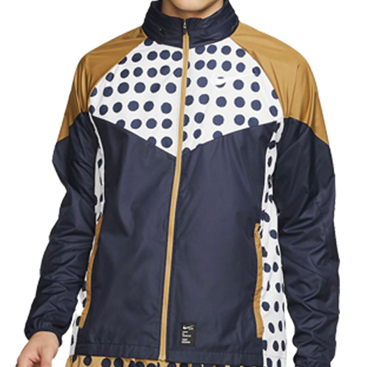 Purchase Nike Air Cody Hudson Polka Dot Windrunner Jaket Biru Teal Lelaki Gaya Outdoor BV9302-451