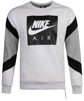 耐克男款復古運動長袖圓領刷毛衫 淺灰 928636-051 Order 耐克男款復古運動長袖圓領刷毛衫 淺灰 928636-051