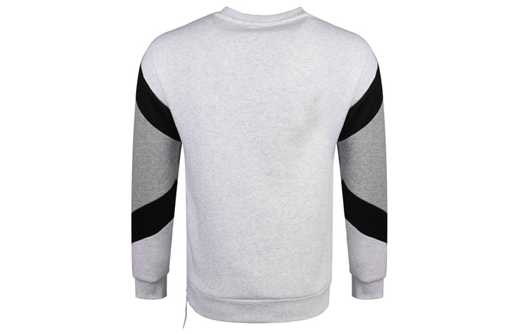 Lookbook 耐克男款復古運動長袖圓領刷毛衫 淺灰 928636-051