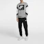Shop Nike Air Crew Fleece Vintage Colorblock Pullover Sweatshirt Men Grey/White 928636-063