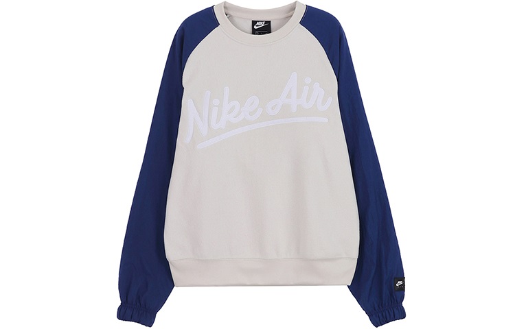 Nike Air Crewneck Retro Sweatshirt Blue White Casual Sportswear BV5188-072