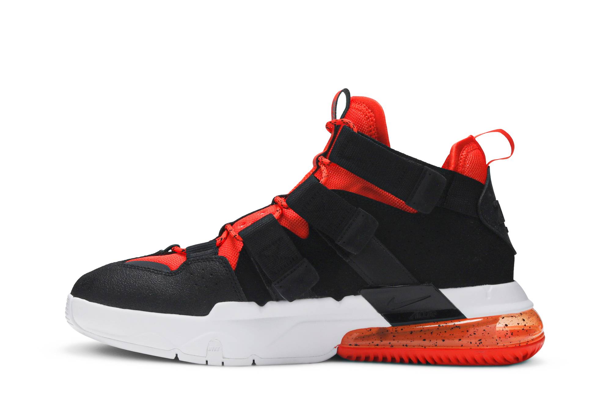 Lookbook Nike Air Edge 270 NY vs NY 氣墊 減震 高幫 復古籃球鞋 男款 黑橙