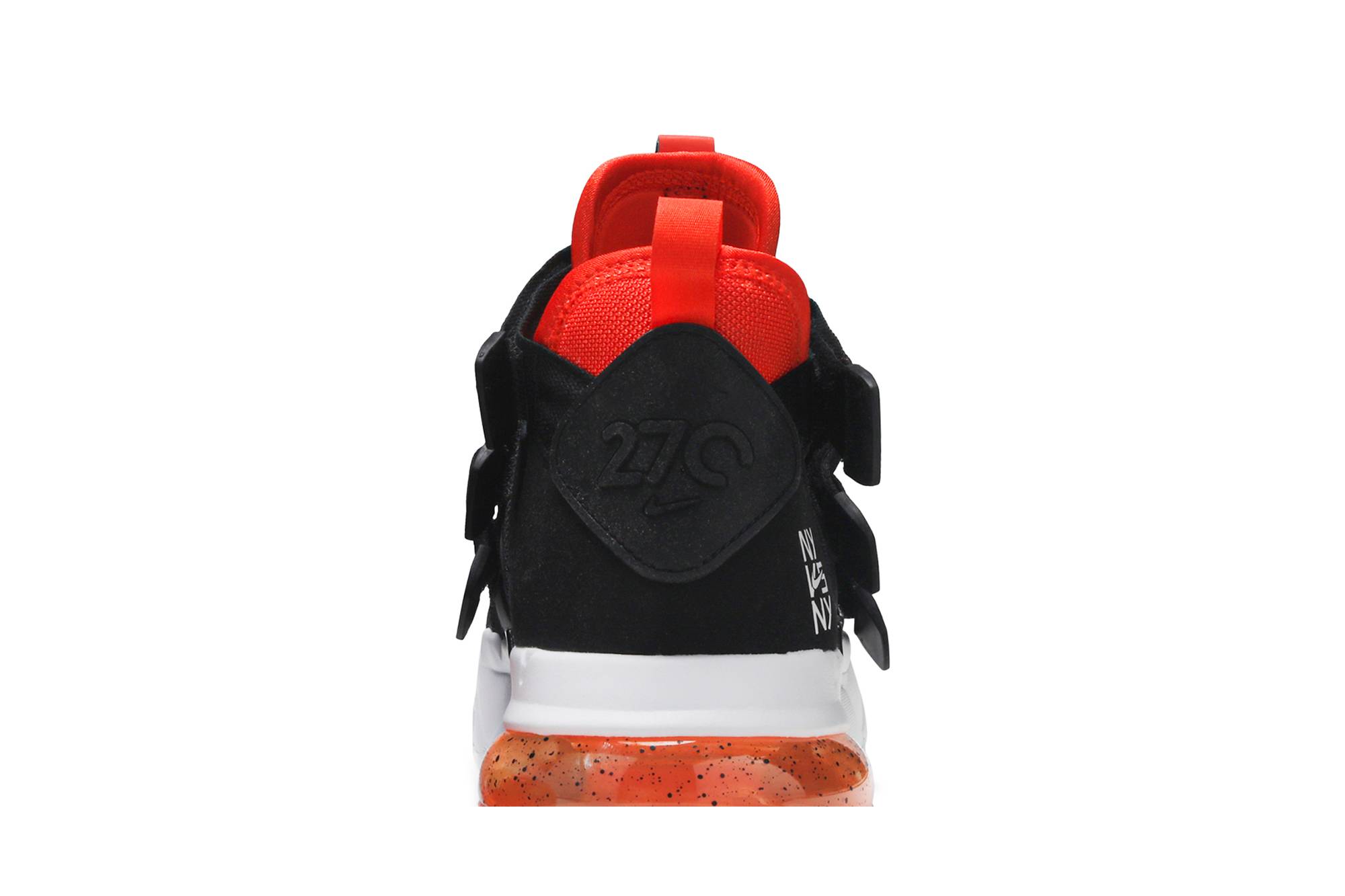 Sizing Nike Air Edge 270 NY vs NY 氣墊 減震 高幫 復古籃球鞋 男款 黑橙