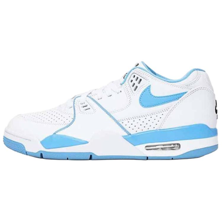 Nike Air Flight 89 Low Basketball Shoes White Blue Comfortable & Durable HJ4484-100