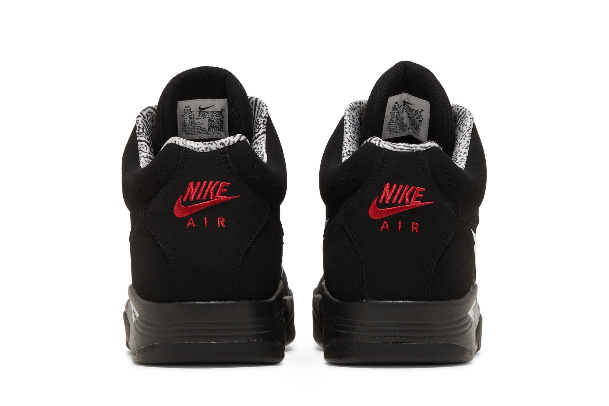 Sizing Nike Air Flight Lite Mid ''Zwart Wit'' DQ7687-003