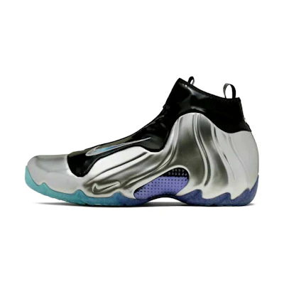 Nike Air Flightposite 'Metallic Silver & Black Blue'