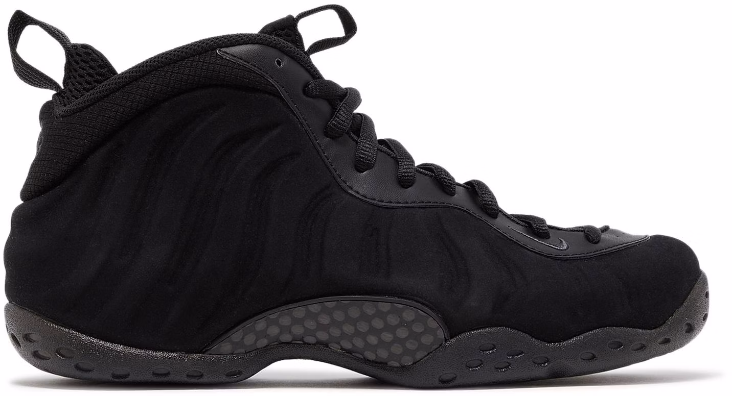 All black 2025 suede foamposites