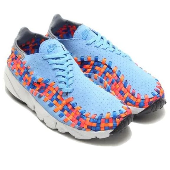 Shop Nike Air Footscape Woven Motion 耐磨透氣 低幫 生活休閒鞋 男女同款 藍色