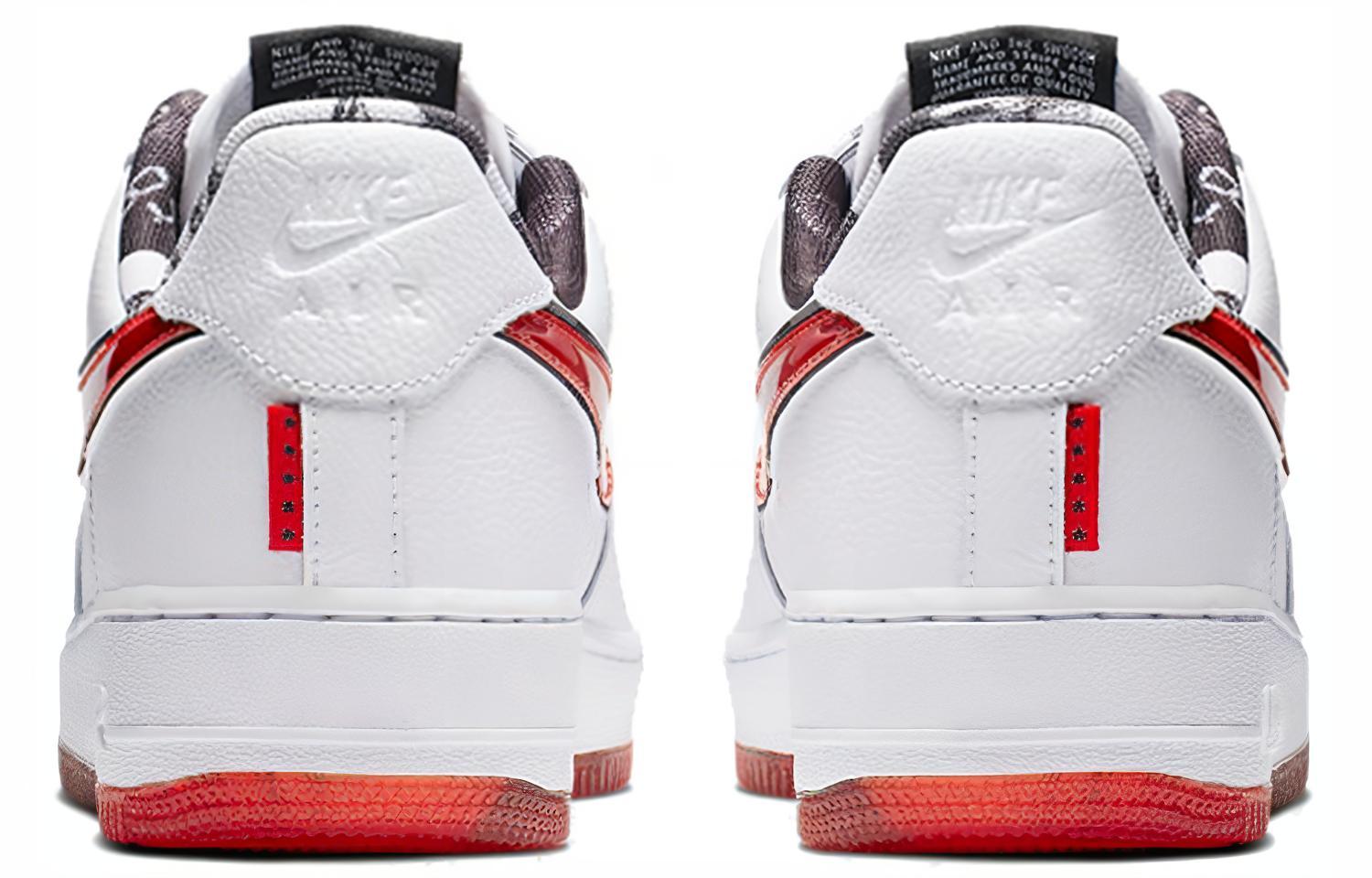 Nike Air Force 1 07 LV8 'White Red' 圖 4
