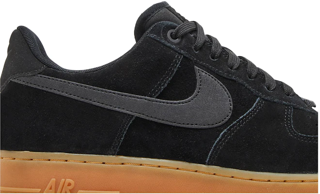 Air force nike black best sale suede