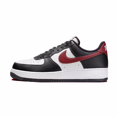 Nike Air Force 1 '07 'Black Dark Team Red'