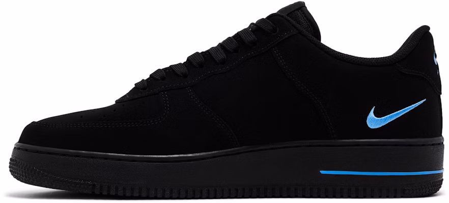Nike Air Force 1 '07 'Black University Blue' HV6223-001 Lookbook Nike Air Force 1 '07 'Black University Blue' HV6223-001