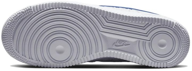 Nike Air Force 1 '07 'Embossed Hoops - Biru Balap' FD0667-100 Details for Nike Air Force 1 '07 'Embossed Hoops - Biru Balap' FD0667-100