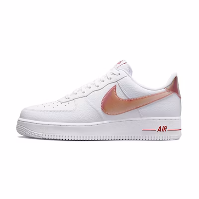 Nike Air Force 1 '07 'Jumbo Swoosh - White University Red'