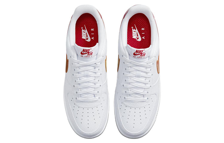 Shop Nike Air Force 1 '07 'Jumbo Swoosh - Blanco Rojo Universitario' DV3505-100