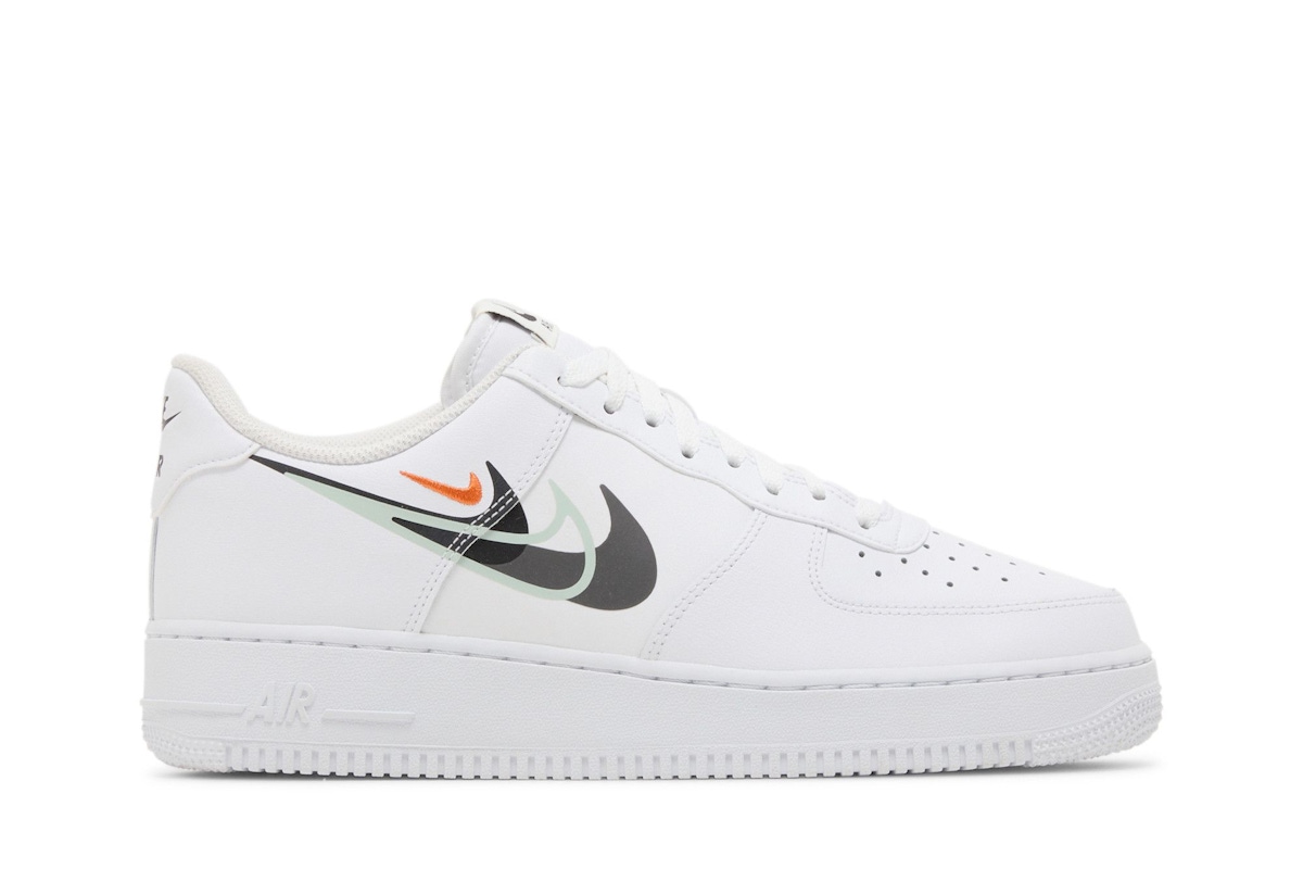Nike Air Force 1 '07 'Multi Swoosh - White Black' FN7807-100