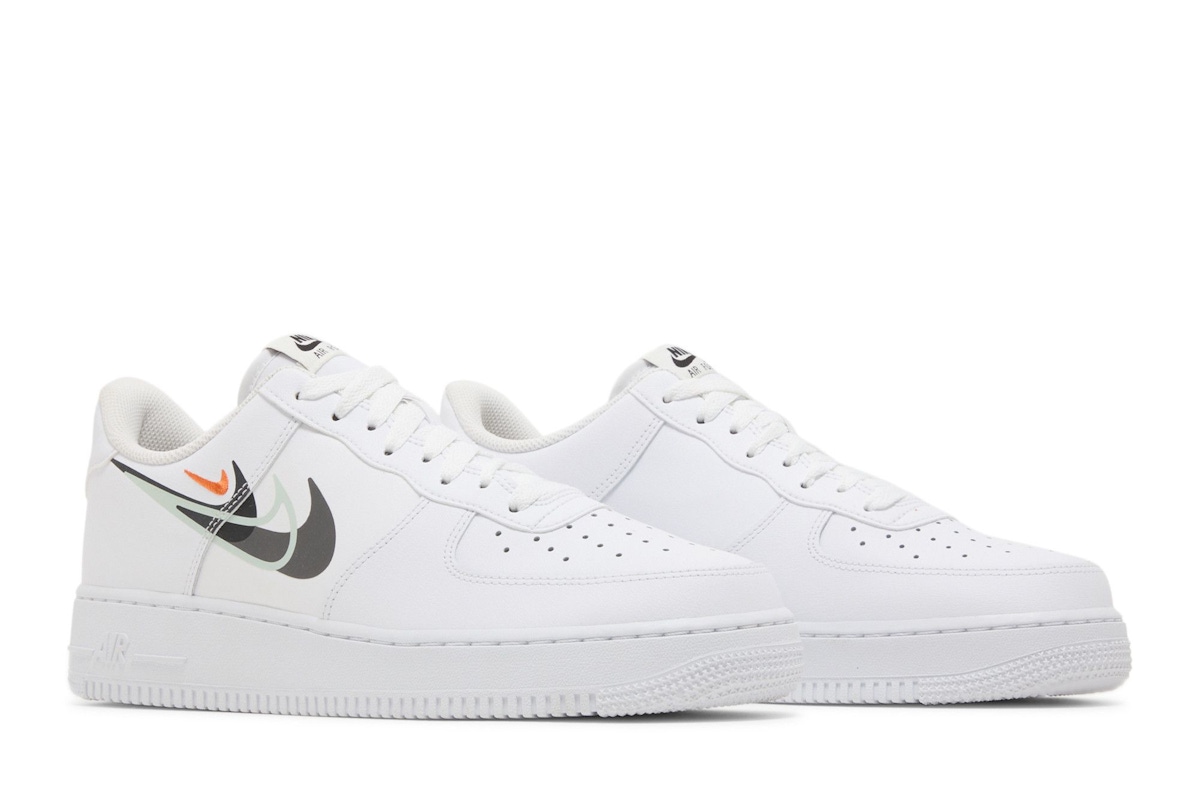 Nike Air Force 1 '07 'Multi Swoosh - White Black' FN7807-100