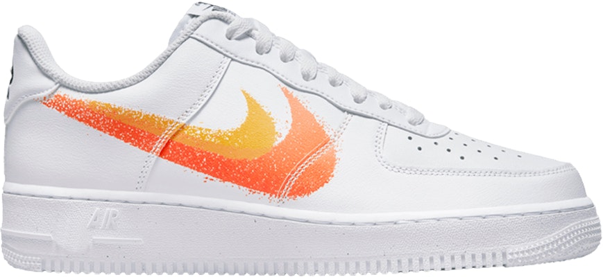 Air force 1 2025 white and orange