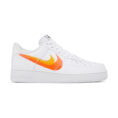 Nike Air Force 1 '07 'Spray Paint Swoosh - Safety Orange'