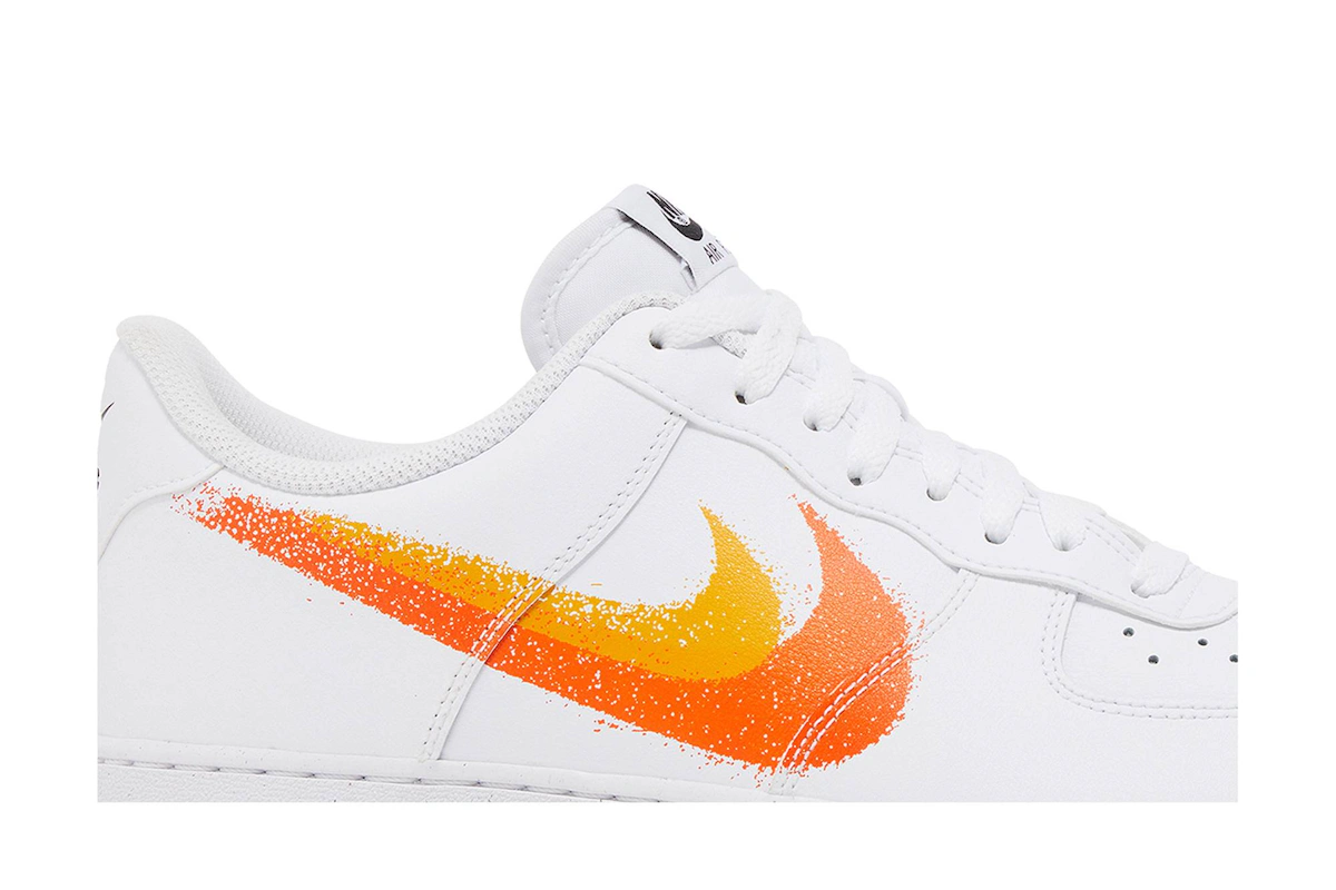 Nike Air Force 1 '07 'Spray Paint Swoosh - Safety Orange' FJ4228-100