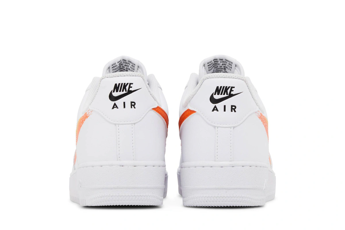 Nike Air Force 1 '07 'Spray Paint Swoosh - Safety Orange' FJ4228-100