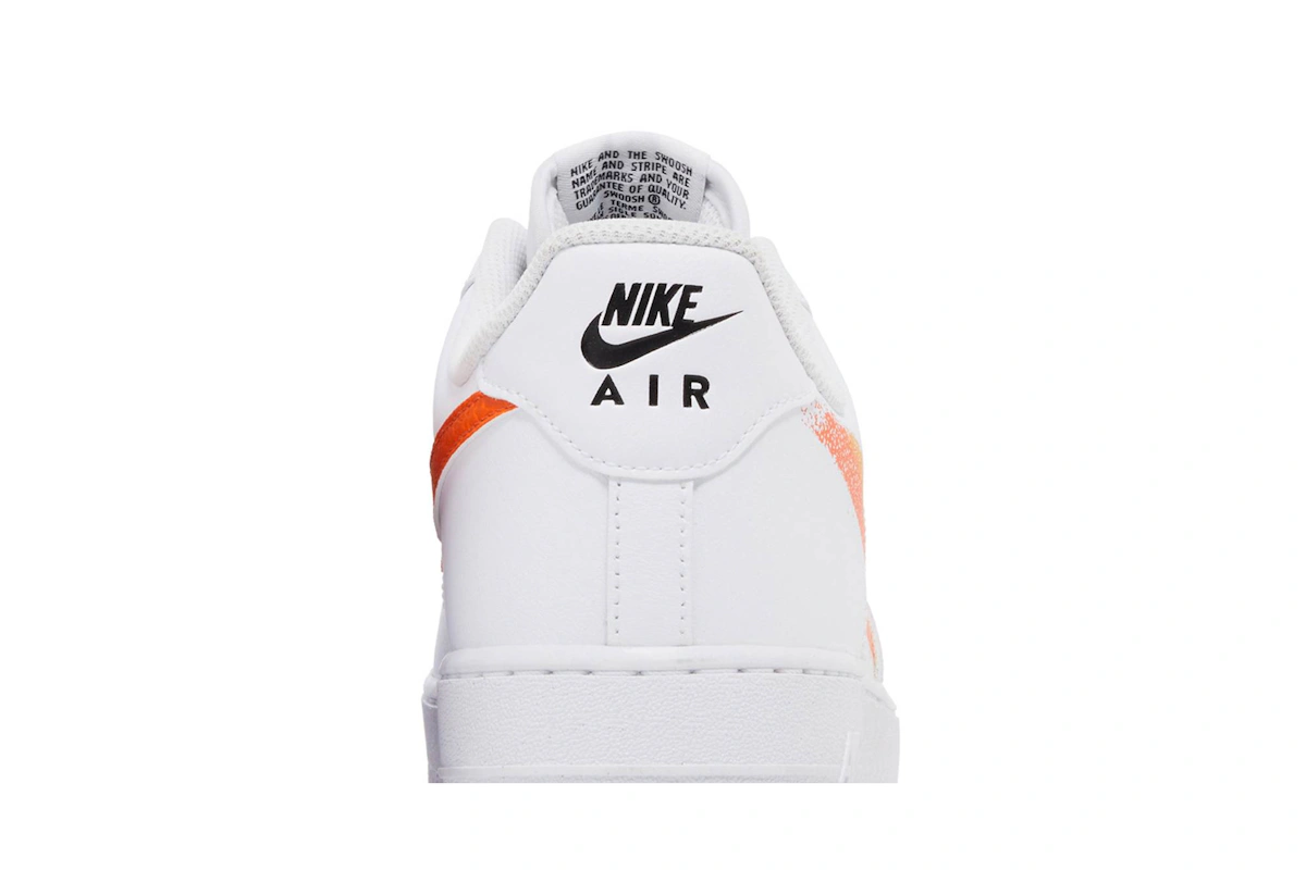 Nike Air Force 1 '07 'Spray Paint Swoosh - Safety Orange' FJ4228-100