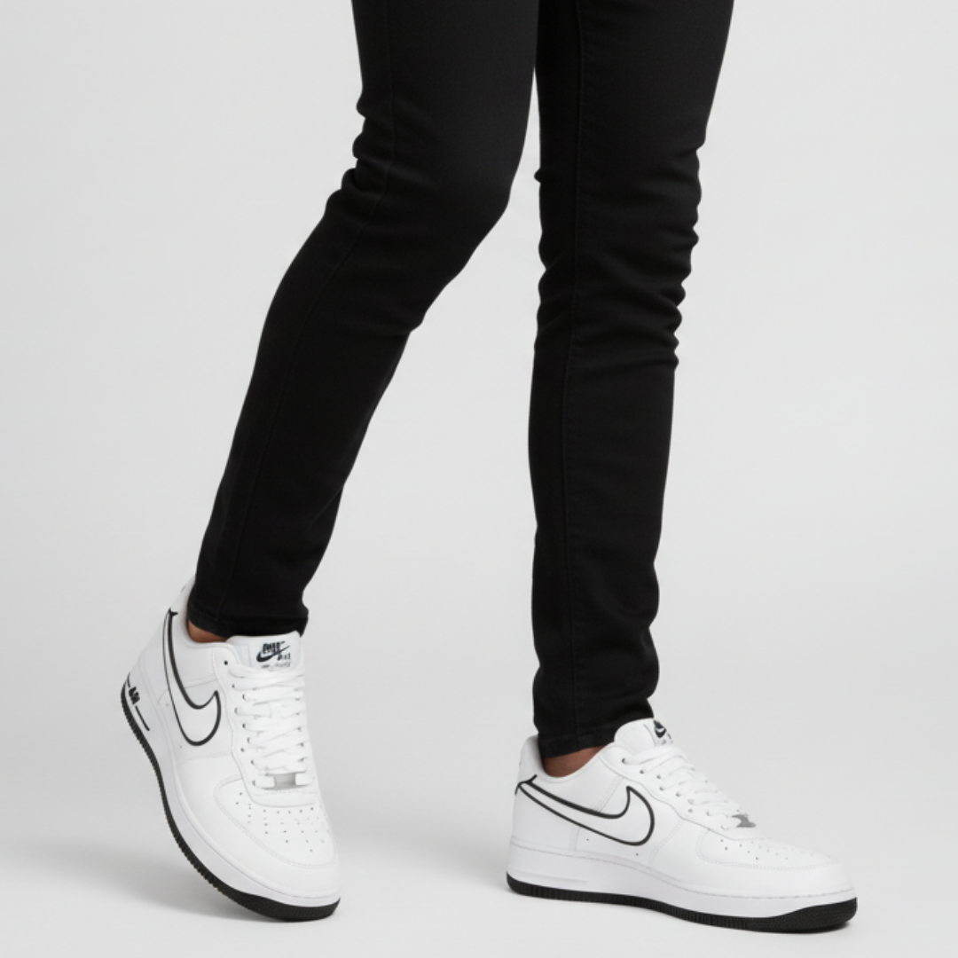 Order 耐吉空軍一號 '07 '白黑輪廓' DV0788-103