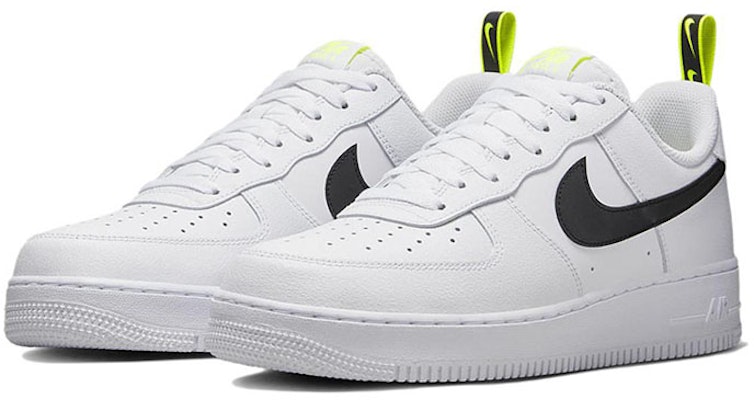 Nike Air Force 1 '07 'White Black Volt' DZ4510-100 Lookbook Nike Air Force 1 '07 'White Black Volt' DZ4510-100