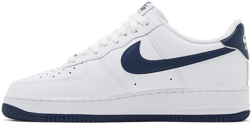 Nike Air Force 1 '07 舒適運動 防滑輕便 低幫 板鞋 男款 白藍色 Lookbook Nike Air Force 1 '07 舒適運動 防滑輕便 低幫 板鞋 男款 白藍色