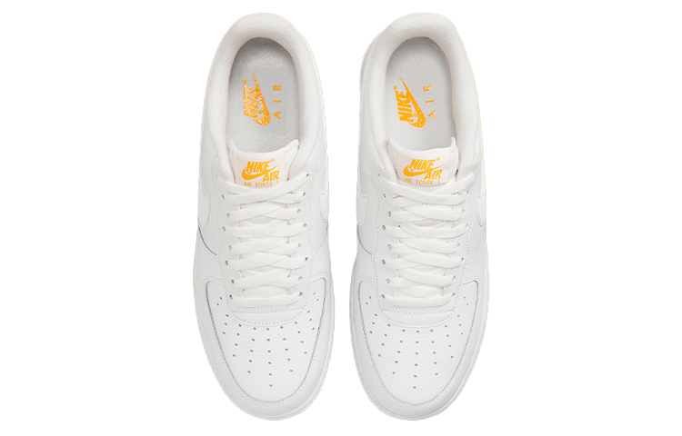 Shop Nike Air Force 1 '07 'Putih University Gold Gum' DZ4512-100