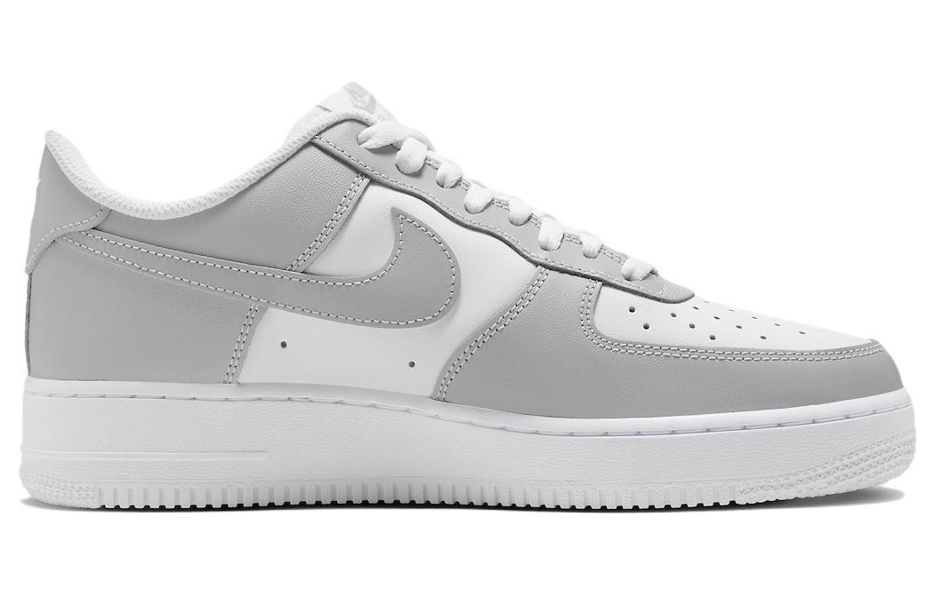 Order Nike Air Force 1 '07 'Wolf Grey White' Lelaki/Boneka Kasut Kelabu dan Putih FD9763-101