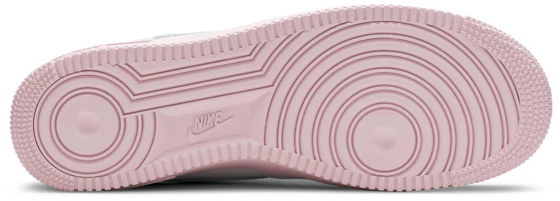 White nikes 2025 with pink soles