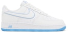 Buy Nike Air Force 1 '07 Low Blanco Suela Azul Universitario DV0788-101