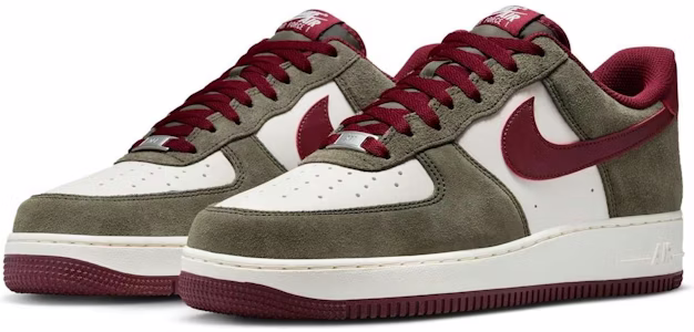 Nike Air Force 1 ''07 LV8 ''Cargo Khaki Dark Team Red'' Lelaki Wanita Malaysia. FQ8714-302 Lookbook Nike Air Force 1 ''07 LV8 ''Cargo Khaki Dark Team Red'' Lelaki Wanita Malaysia. FQ8714-302